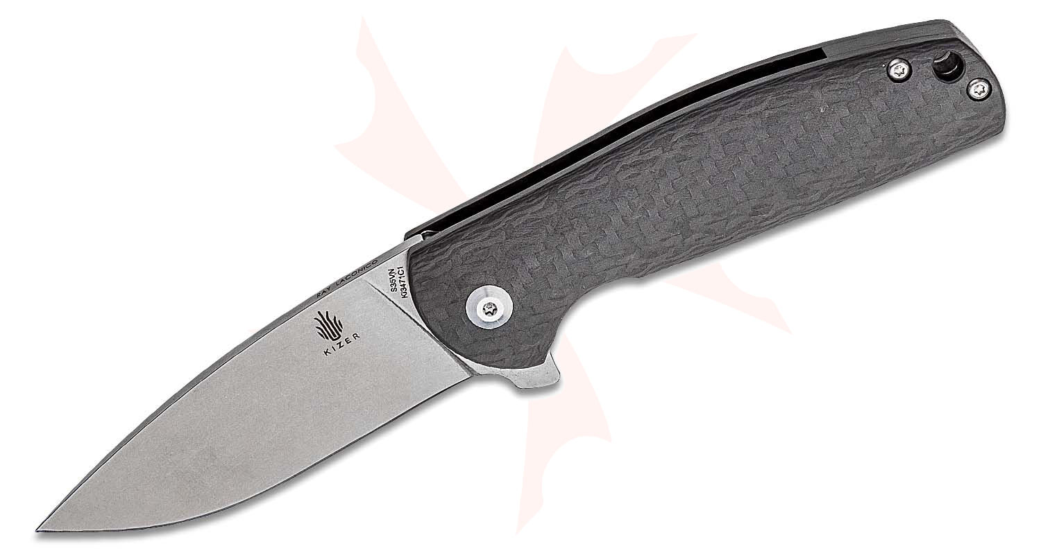 Kizer Cutlery Ki3471C1 Ray Laconico Gemini Flipper Knife