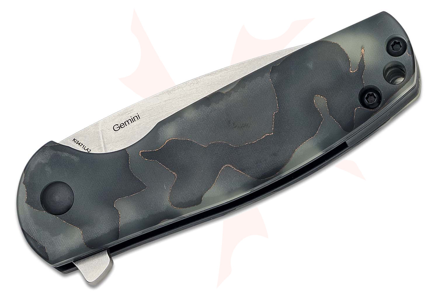 Kizer Cutlery Ki3471LA2 Ray Laconico Left Handed Gemini Flipper