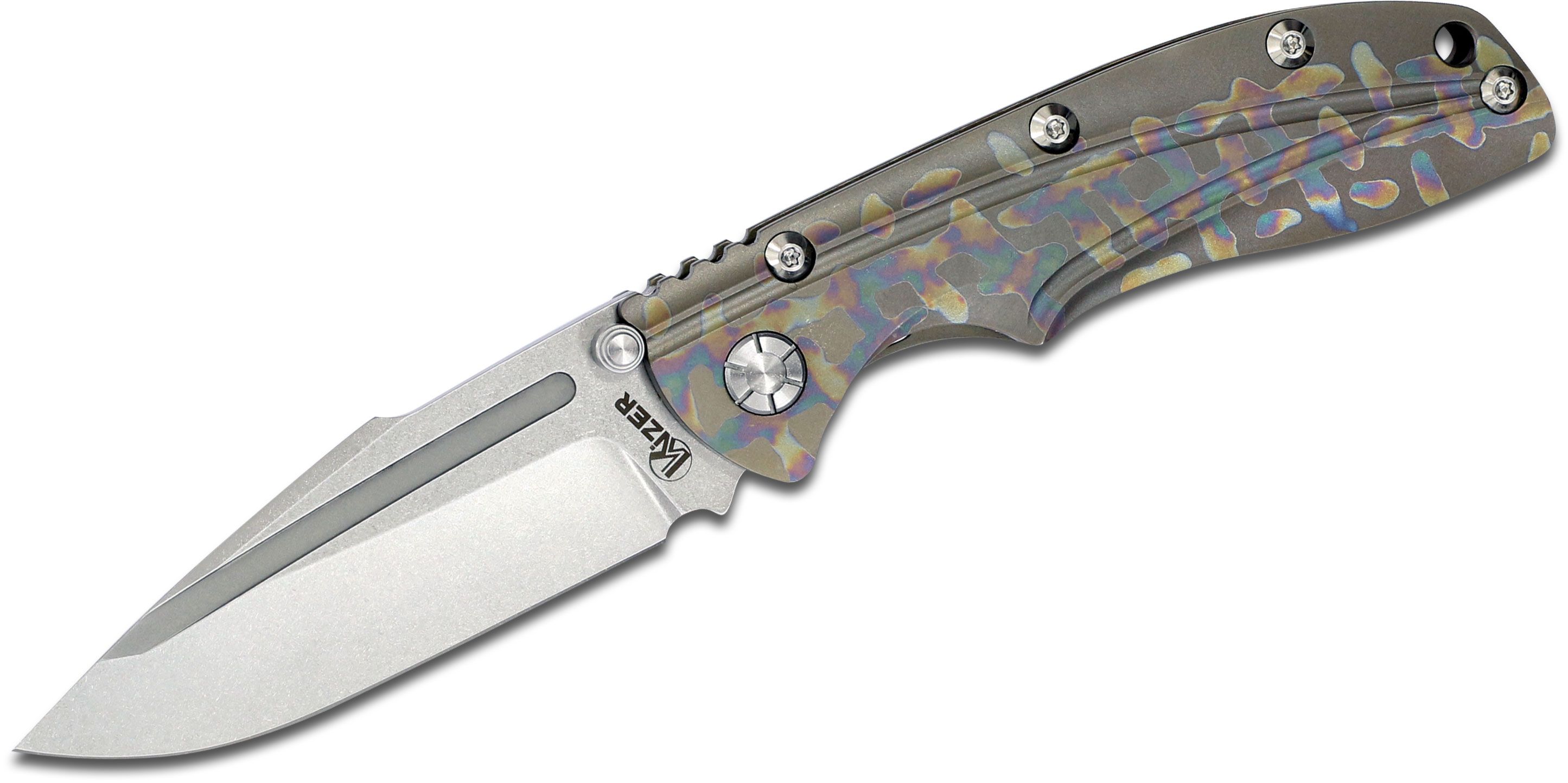 Kizer Cutlery Ki412A2 Bolt Folding Knife 3.48" S35VN Stonewashed Blade ...