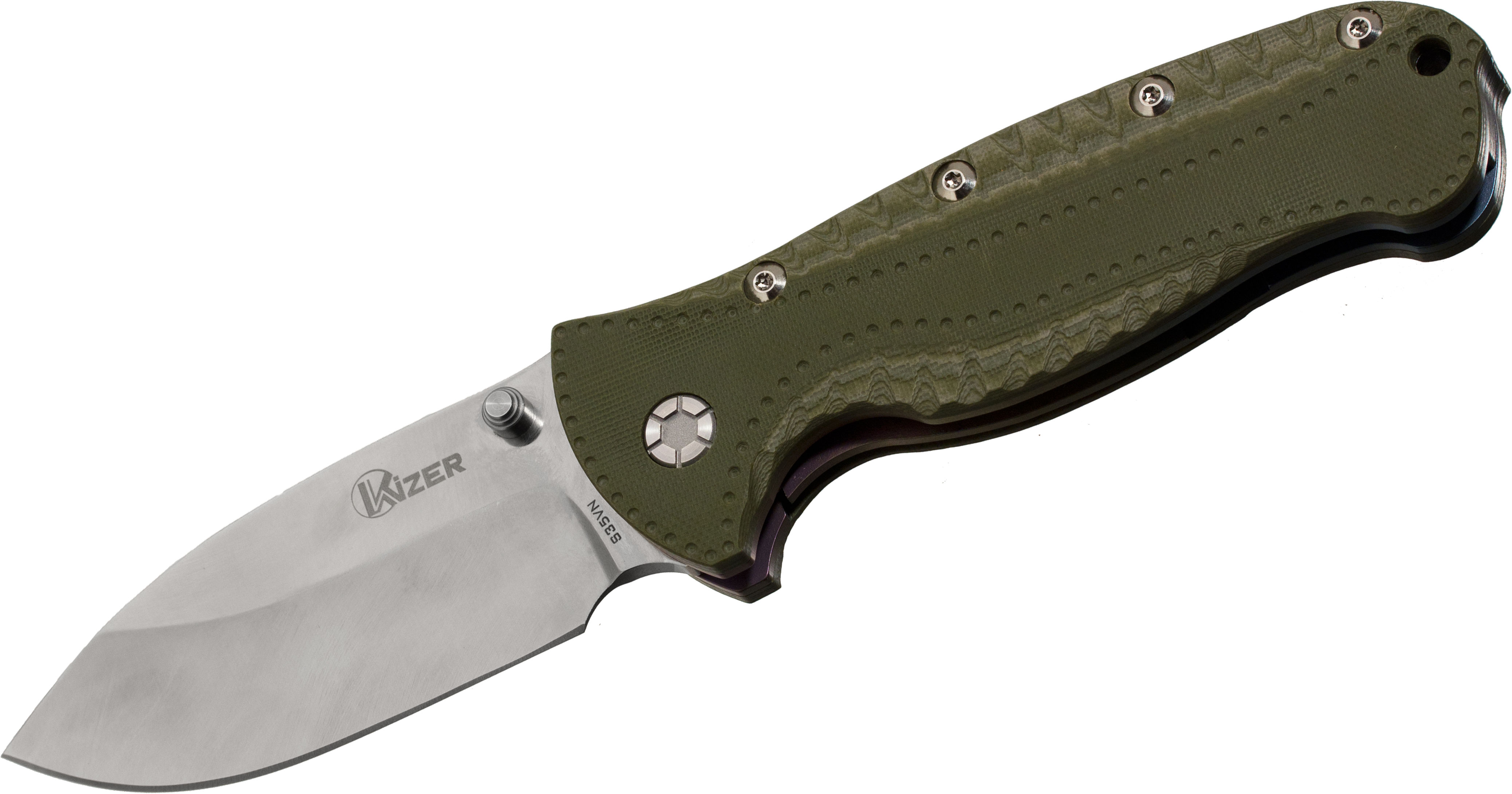 Kizer Cutlery Ki4416A2 GTi Gingrich Design Large Hunter Folding