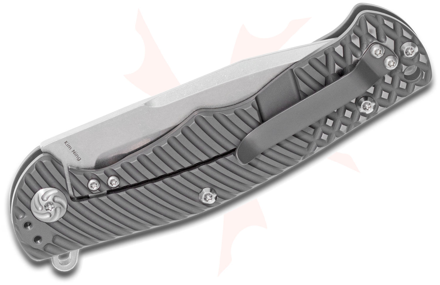 Kizer Cutlery Ki4446 Quicksilver Flipper 3.75" S35VN Recurve Tanto