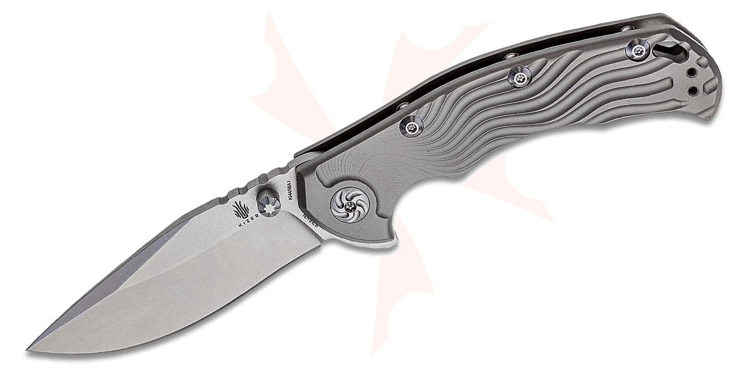 Kizer Cutlery Ki4456Ti1 TomCat Knives River Cat Flipper 3.34