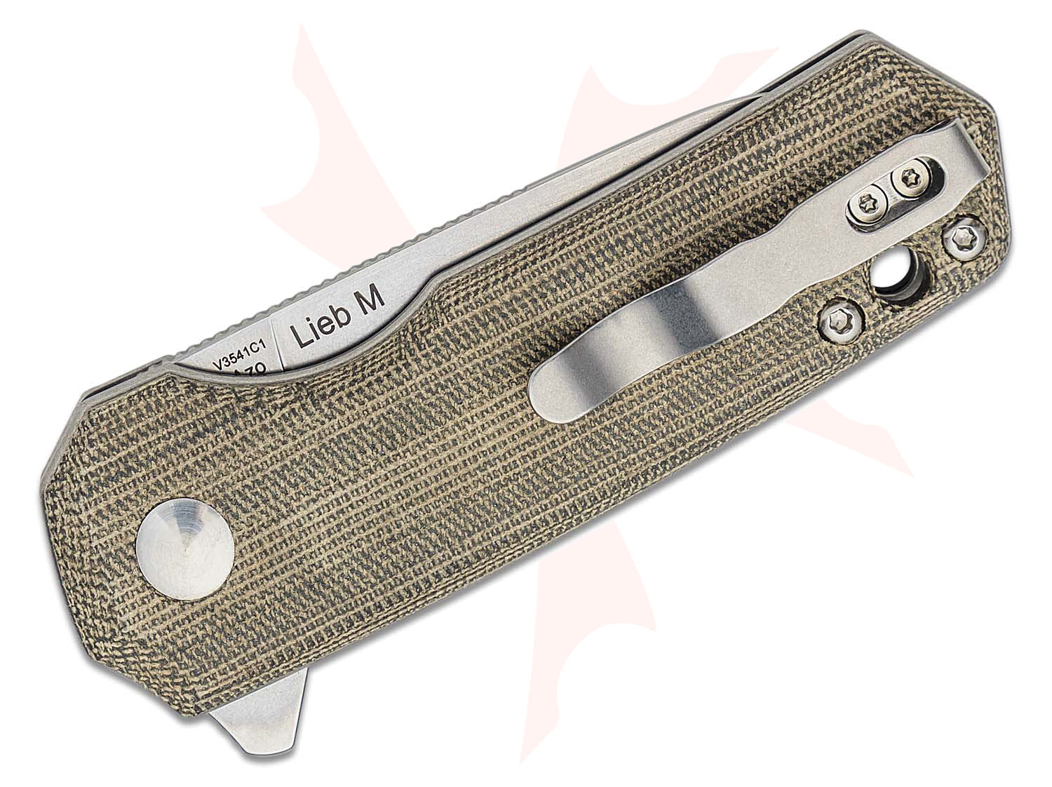 Kizer Cutlery Vanguard Azo Lieb M Button Lock Flipper Knife 2.98