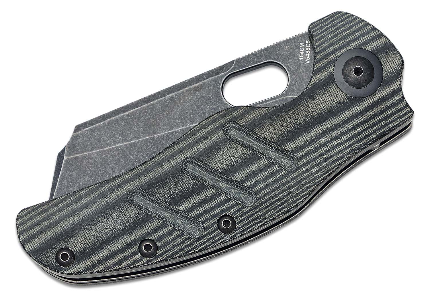 Kizer Cutlery Vanguard Sheepdog XL C01C Folding Knife 3.95" 154CM Black