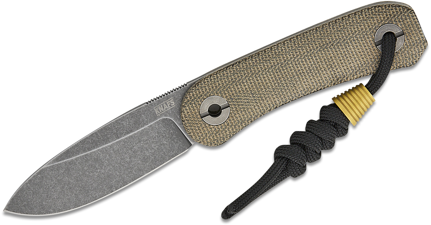 Knafs Co. Lander 4 Moondust EDC Fixed Blade Knife 2.6