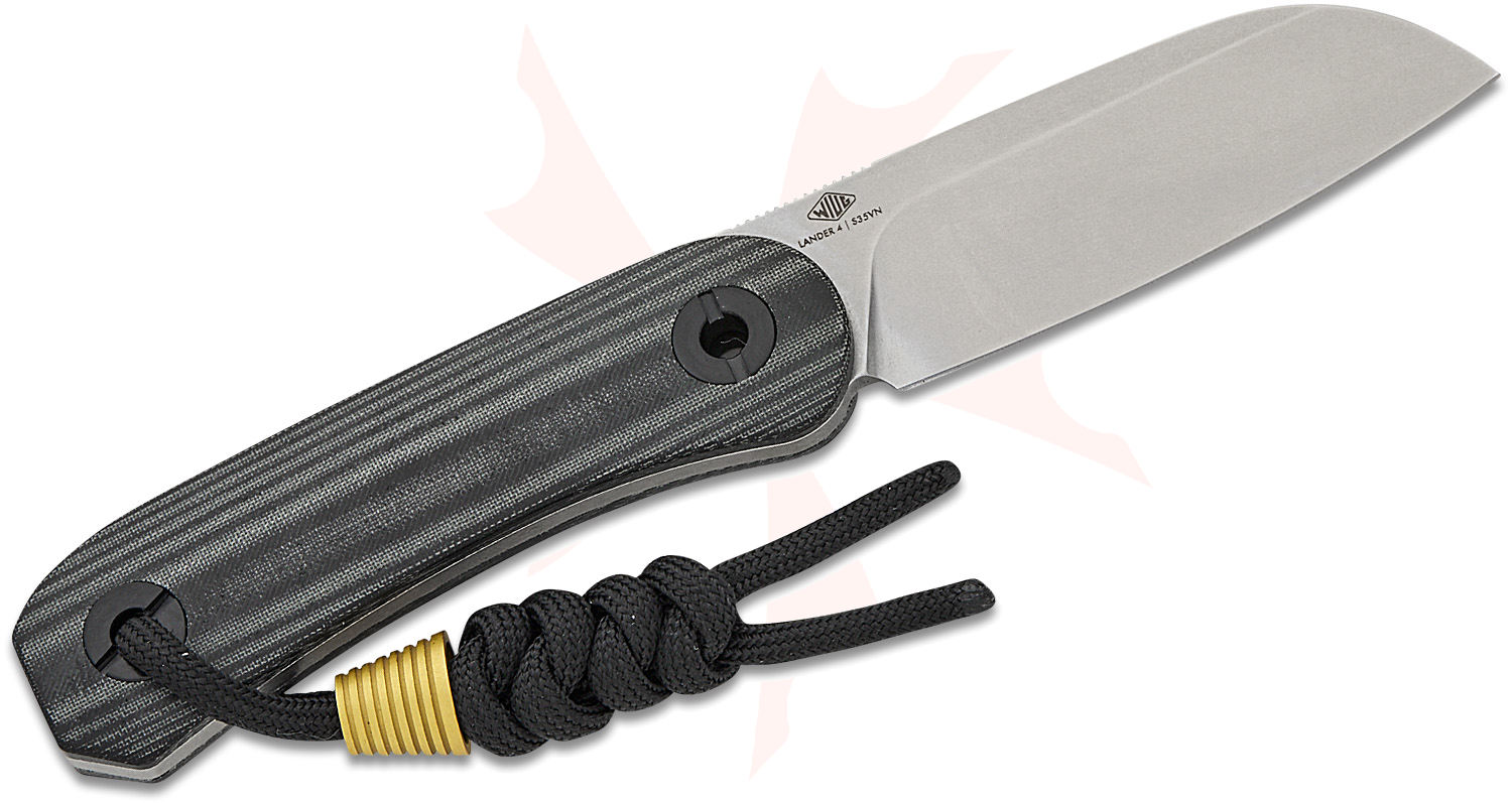 Knafs Co. Lander 4 Black Sheep EDC Fixed Blade Knife 2.6