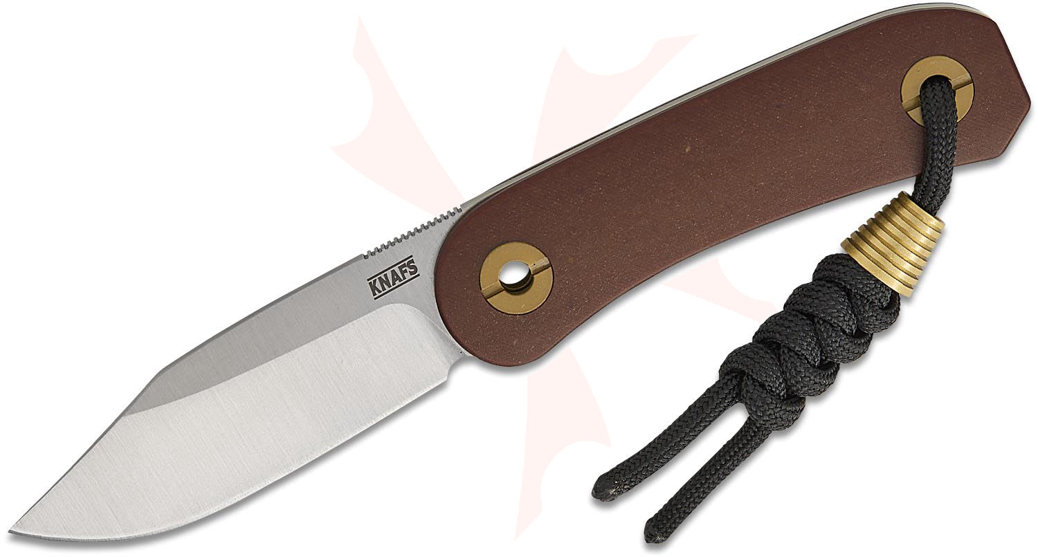 Knafs Co. Lander 4 Clip Point EDC Fixed Blade Knife 2.6