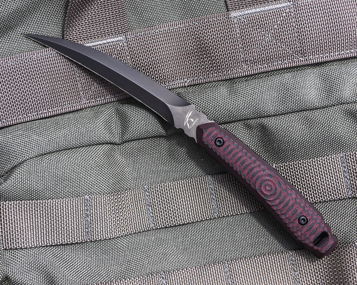 Knight Elements Voodoo Fixed Blade Knife 4.5