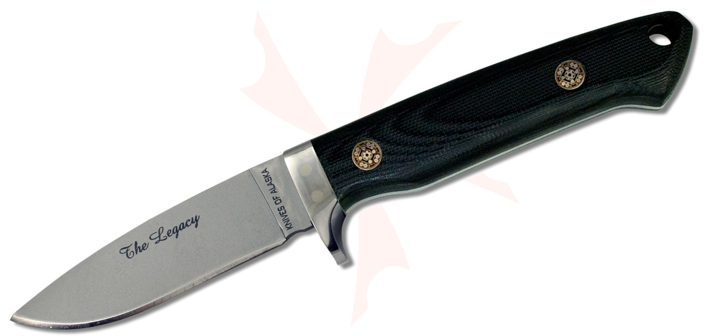 Knives of Alaska Legacy Fixed Blade Knife 3.25" D2 Bead Blast Drop