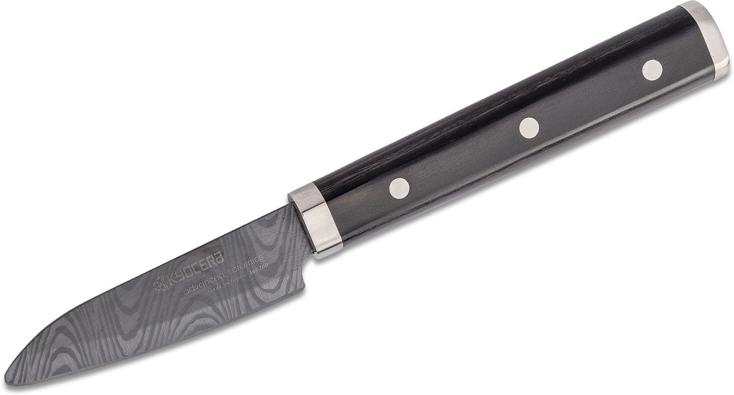 Kyocera Advanced Ceramics Premier Paring Knife 3 Ceramic Blade, Pakkawood  Handle - KnifeCenter - KTN-075-HIP