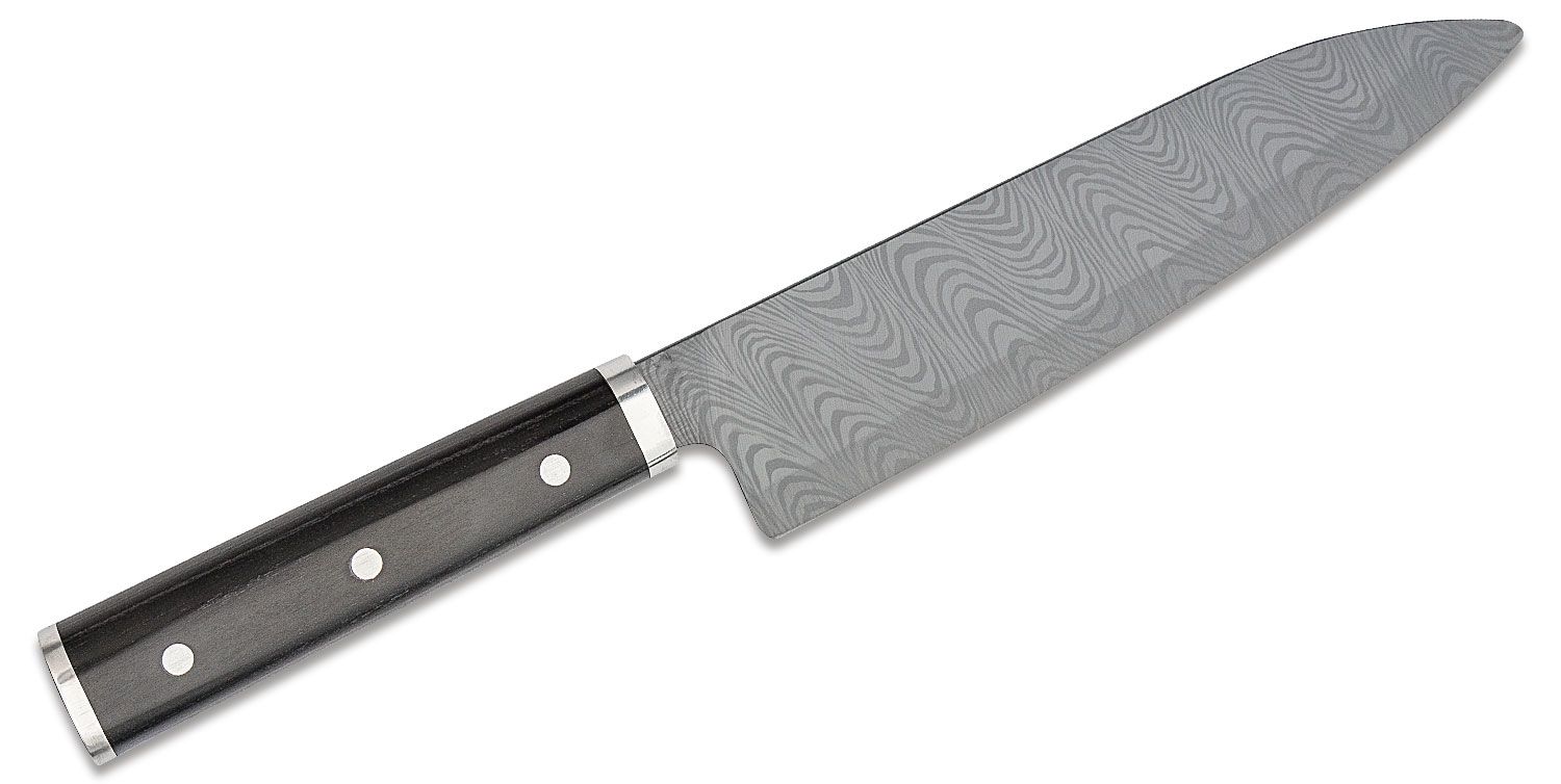 Kyocera Advanced Ceramics Premier Chef's Knife 6 Damascus Pattern Blade,  Pakkawood Handle - KnifeCenter - KTN-160-HIP