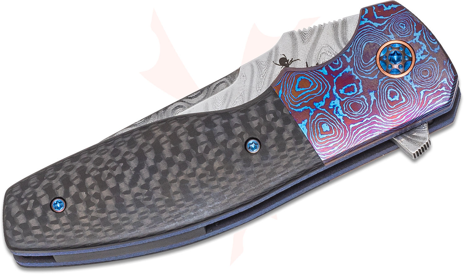 Kirby Lambert Custom Mini Augustus Classic Flipper Knife 3.375