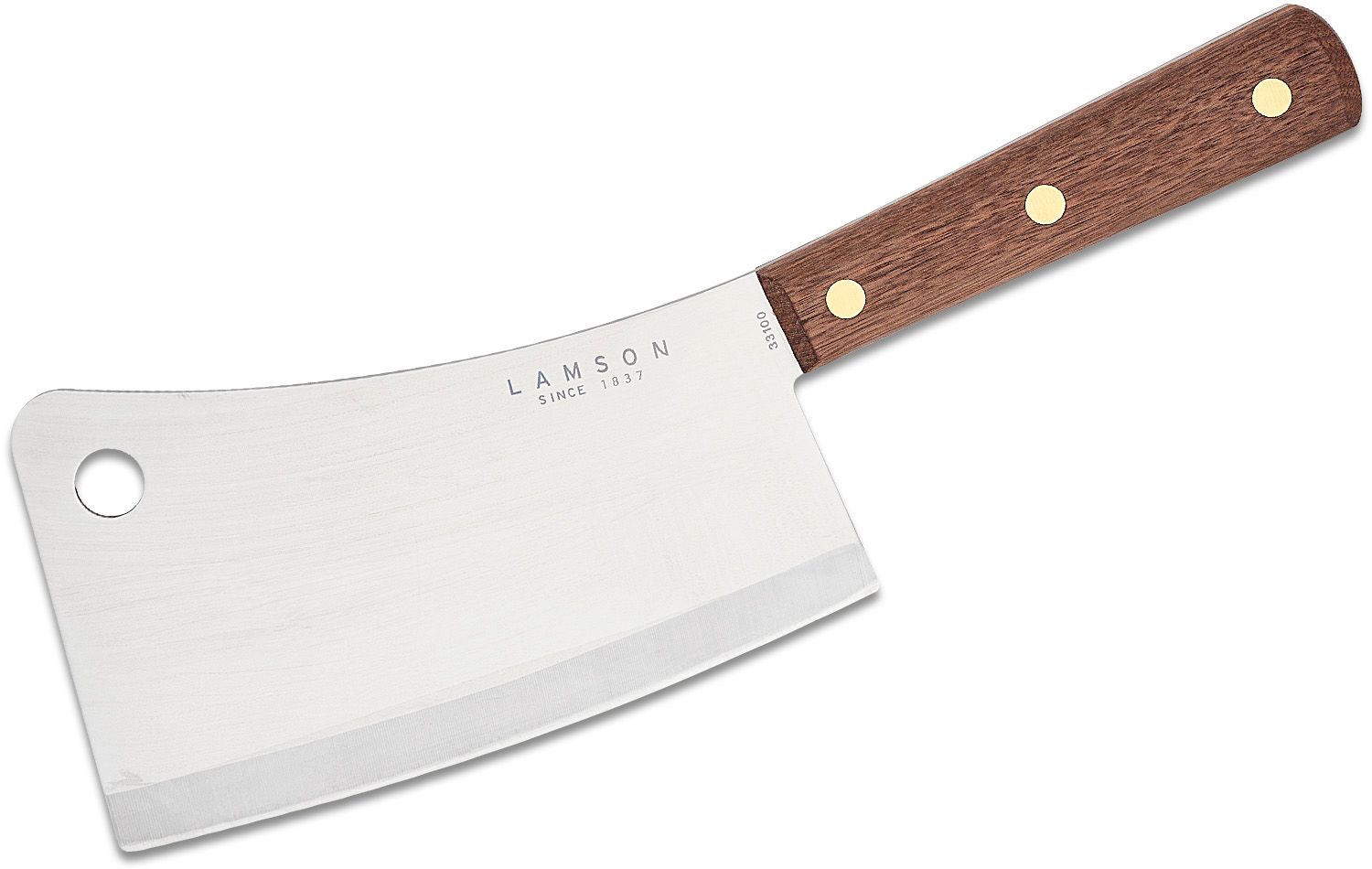 Mercer Cutlery Chinese Cleaver Chef's Knife 8 inch Blade, Black Santoprene  Handle