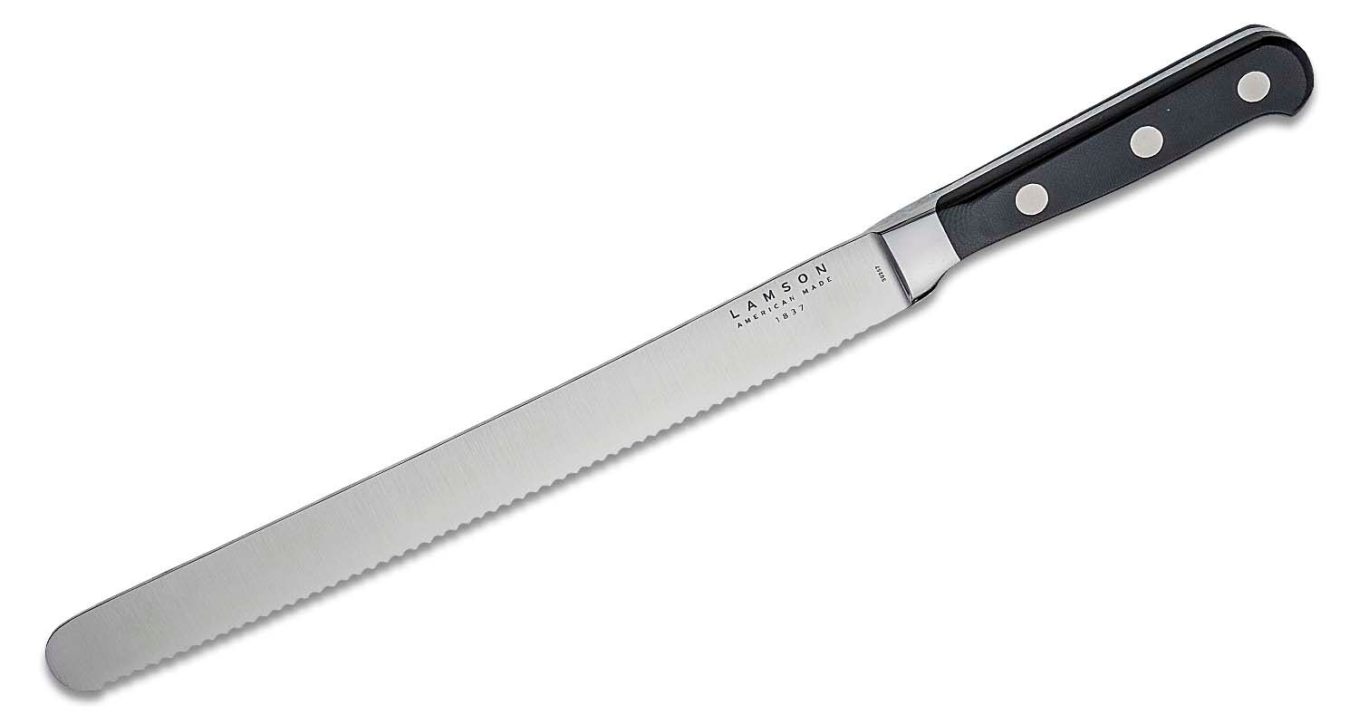 Choice 10 Serrated Edge Slicing / Bread Knife with Black Handle