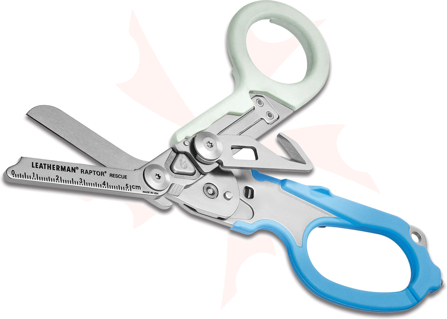 Leatherman Raptor Rescue Medical Shears FullSize MultiTool, Aqua, Utility Holster