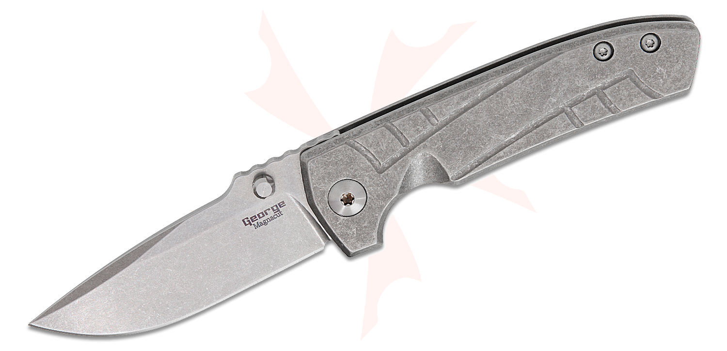 Les George VECP Mid-Tech Frame Lock Folding Knife 3.5