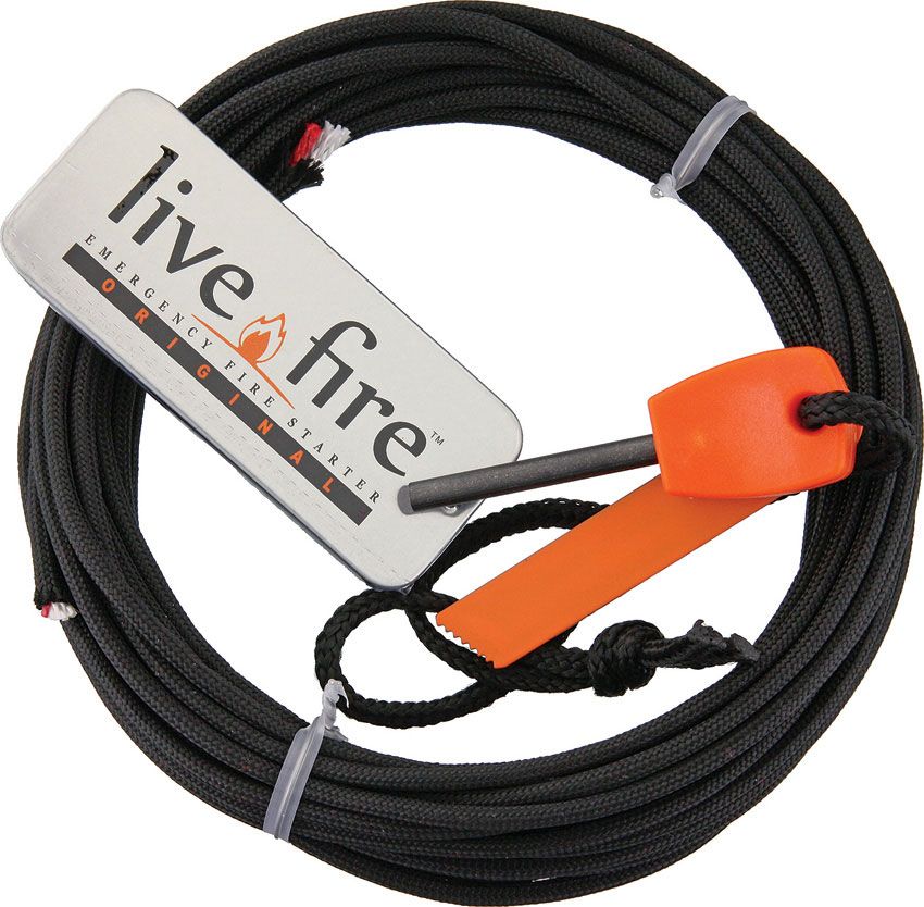 FireCord by Live Fire Gear 550 Paracord with a Starting Strand 100 feet