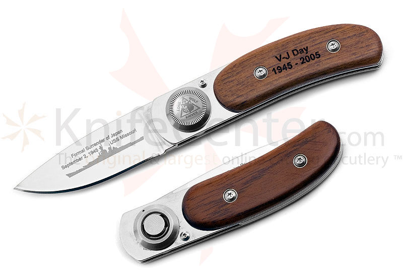 Lone Wolf Paul 60th Aiiversary V-J Day Commemorative Knife 3.12