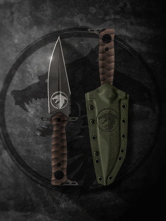 LOTAR Combat OREV Gen.3 LONE WOLF Custom Edition Fixed Blade Knife 5.75