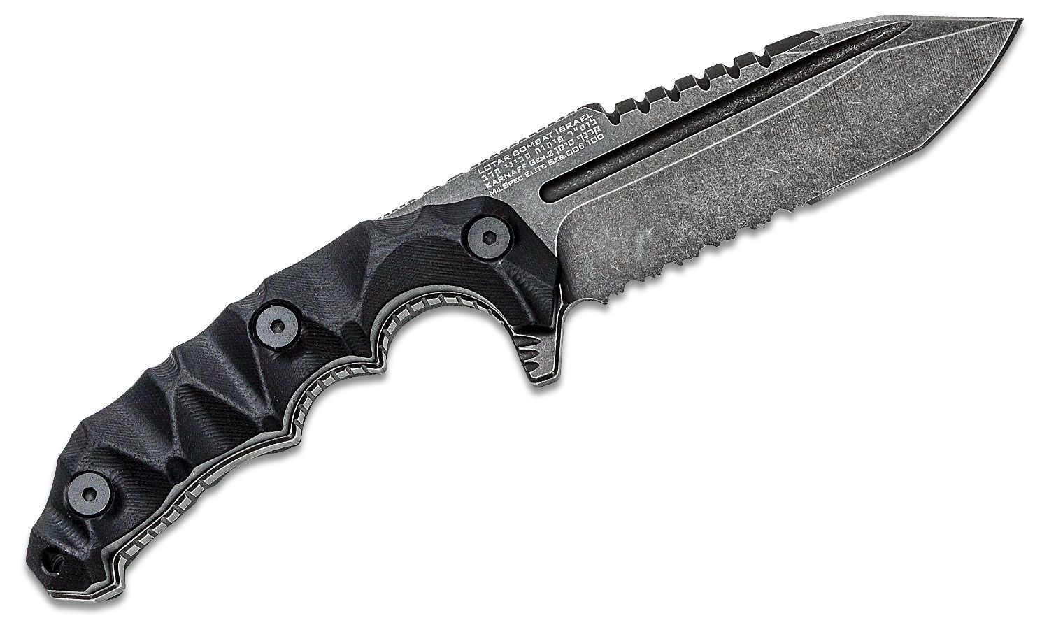 LOTAR Combat KARNAFF Gen.2 MilSpec Elite Fixed Blade Knife 4.29