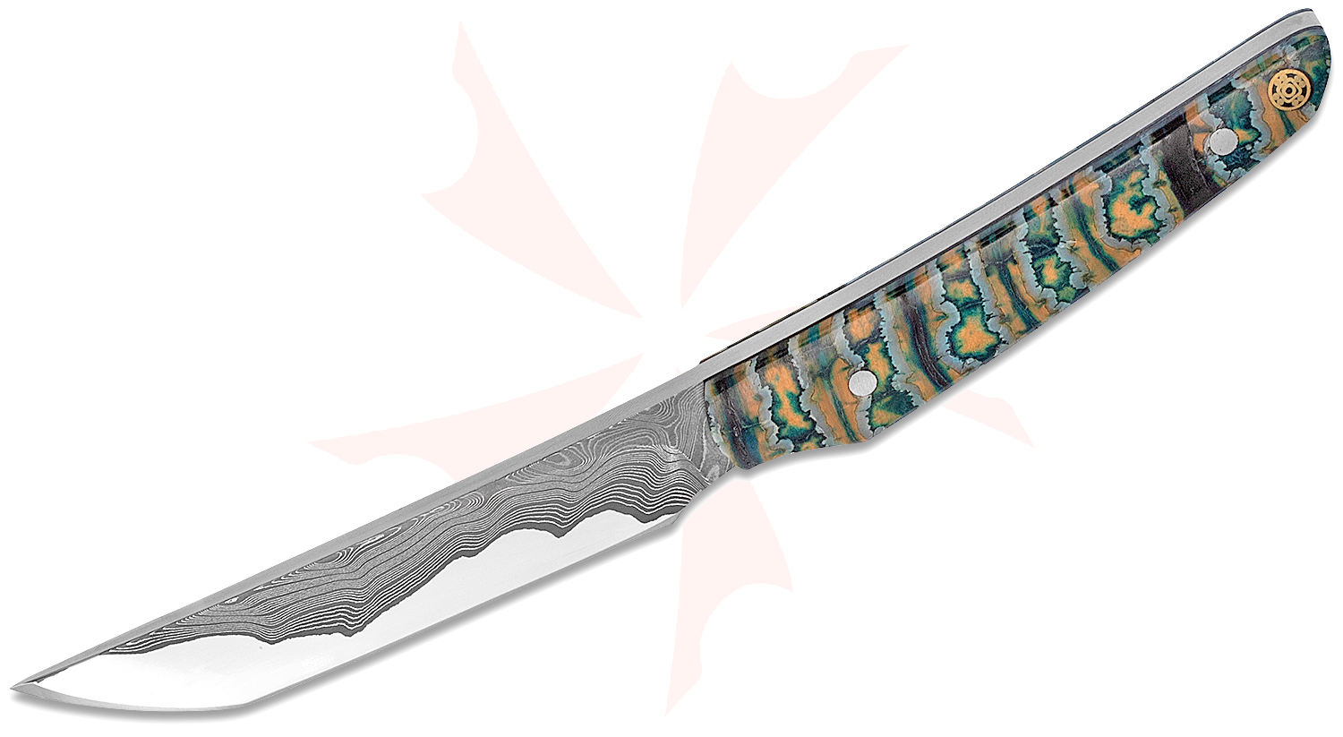 Melvin Lozada Custom Tanto Fixed Blade Knife 3.375