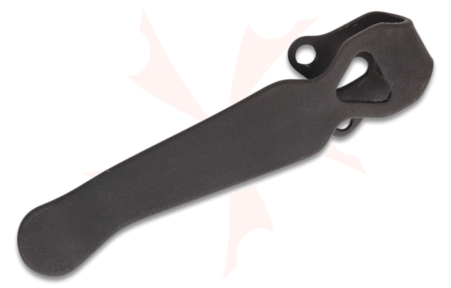 Titanium Deep Carry Pocket Clip – Stonewash Finish For Benchmade, Emerson, ProTech, ZT Knives (Clip Only, No Knife)