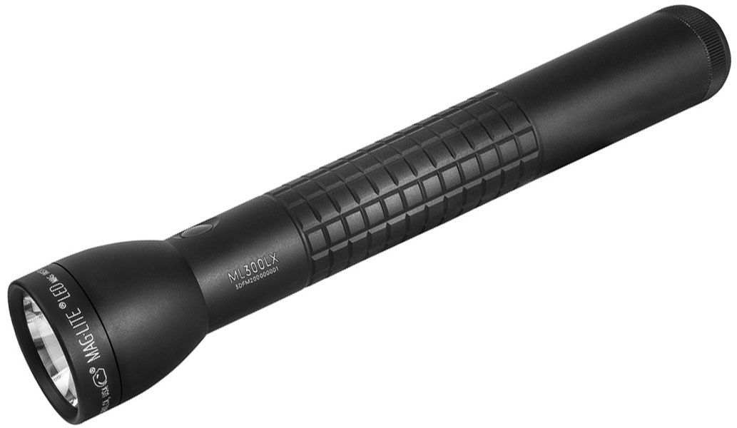 Maglite ML300LX D Cell LED Flashlight - Matte Finish Knurled Aluminum Body KnifeCenter - ML300LX-S3CC5