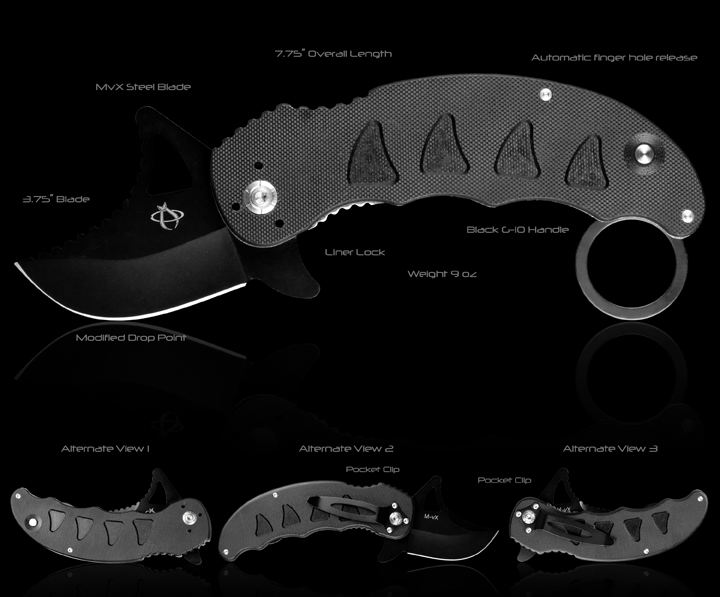 Mantis MKF-814 Snaggletooth I Folding Karambit 2.75
