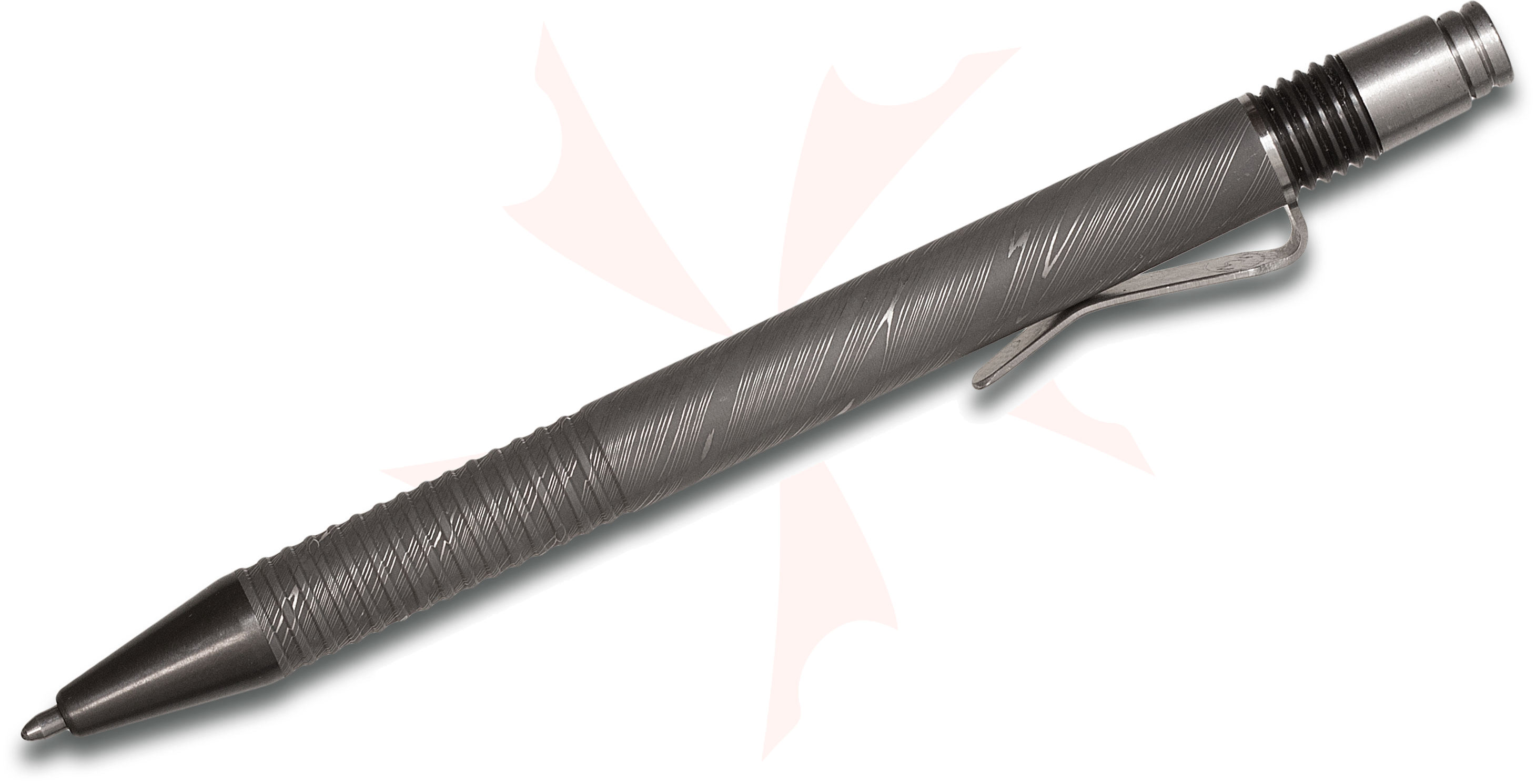 Matthew Martin Custom C375DAZR Damascus/Zirconium Click Pen, 5