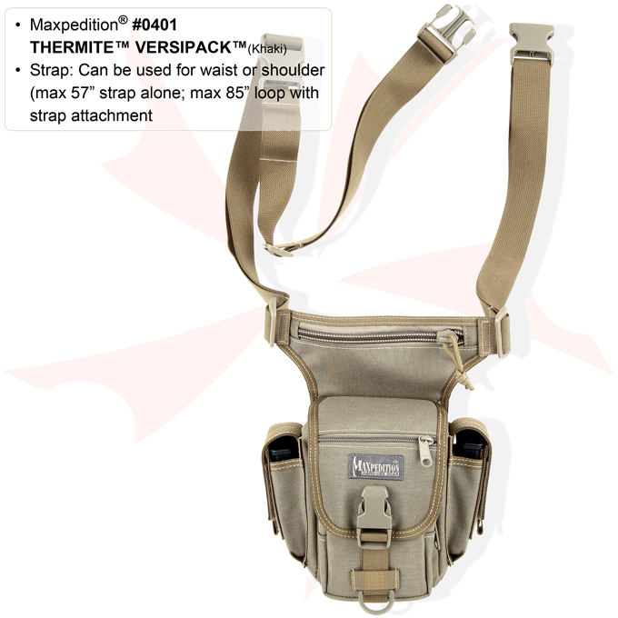 Maxpedition 0401W Thermite Versipack, Wolf Gray