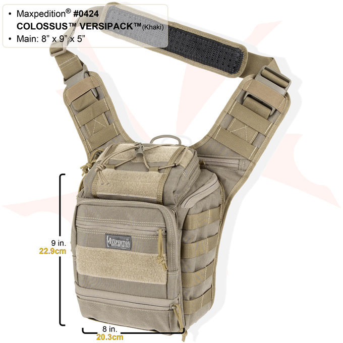 Maxpedition 0424W Colossus Versipack, Wolf Gray - KnifeCenter