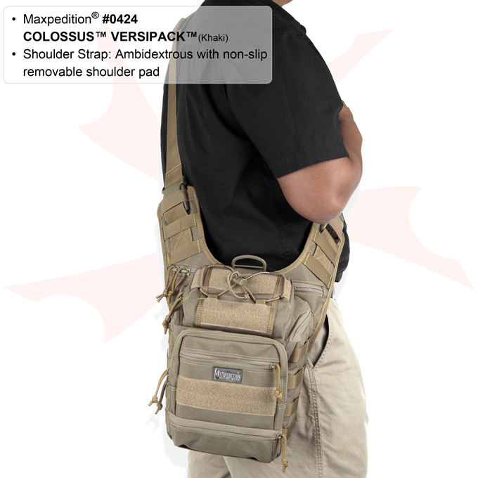 Maxpedition 0424W Colossus Versipack, Wolf Gray - KnifeCenter