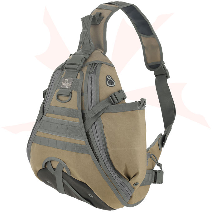 Maxpedition 0485K Monsoon S-Type Gearslinger, Khaki-Foliage