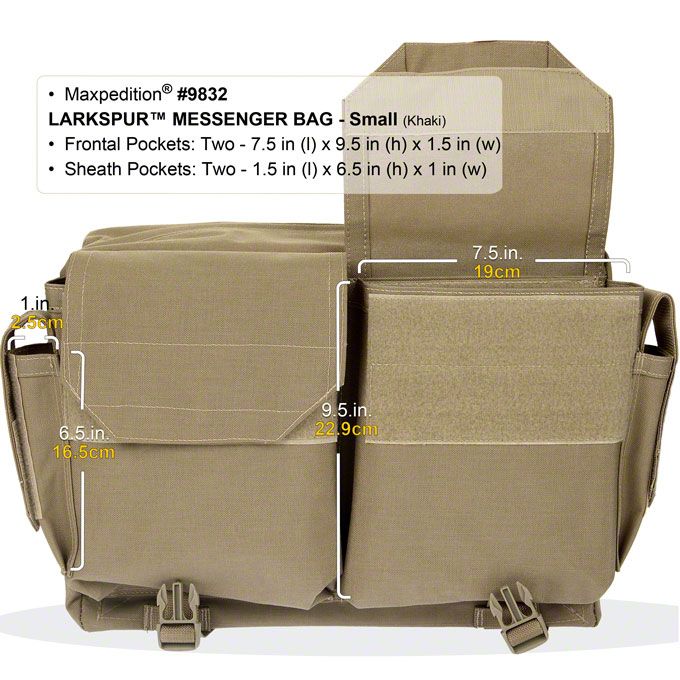 Maxpedition Larkspur and Gleneagle Messenger Bags