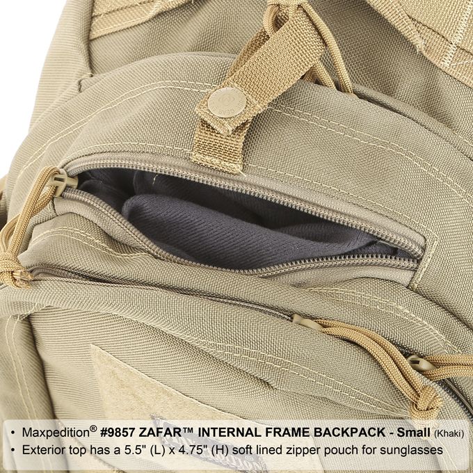 Maxpedition 9857K Zafar Internal Frame Backpack, Khaki - KnifeCenter -  Discontinued