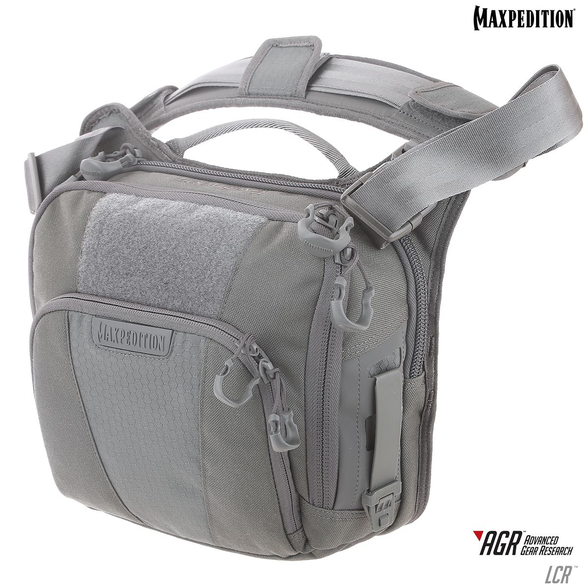 Maxpedition Lcrgry Gray AGR Lochspyr Crossbody Shoulder Bag for sale online 