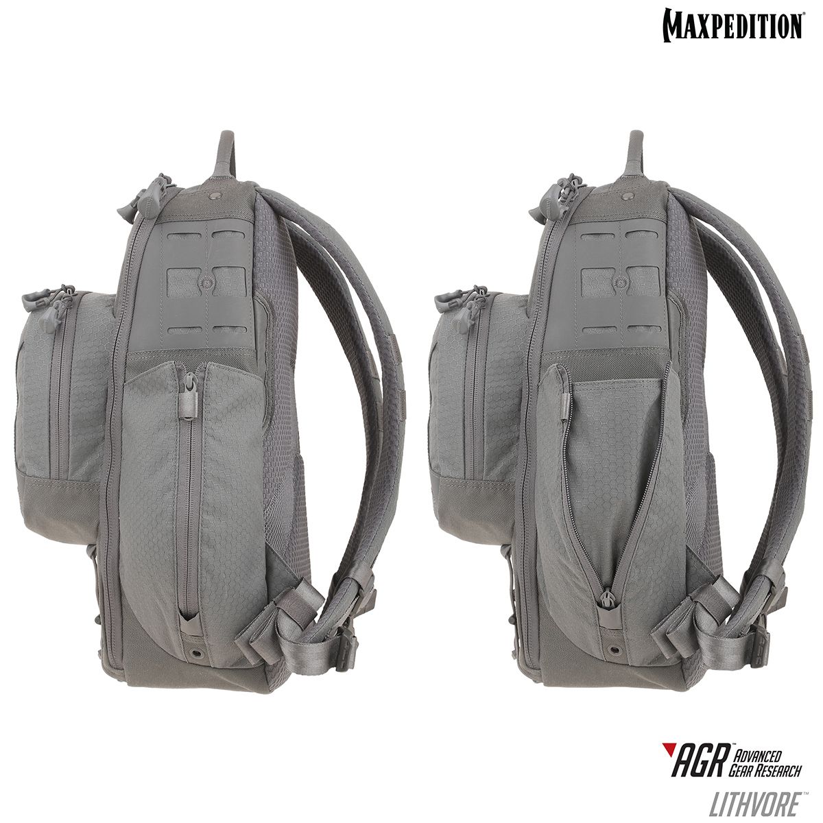 Maxpedition Lthtan Tan AGR Lithvore Tactical Backpack 2 Bottle Pockets for sale online