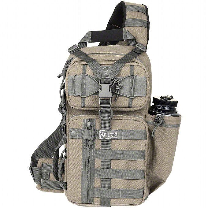 Maxpedition 0467KF Sitka S-type Gearslinger, Khaki-Foliage