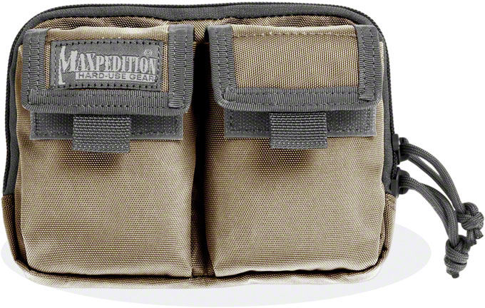 PUTS QUICK-P クッション カーキ Maxpedition 3517KF Hook-&-Loop Double Pocket Insert, Khaki