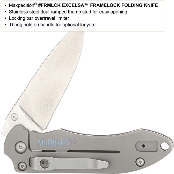 Maxpedition FRMLCKL Excelsa Frame Lock Folding 3.6