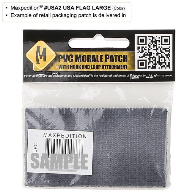 Maxpedition USA Flag Patch Large Stealth