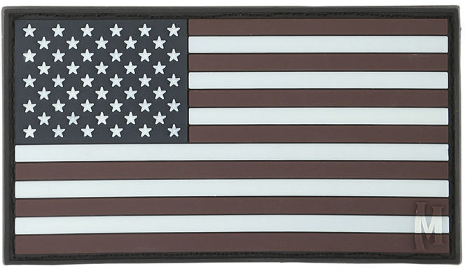 Maxpedition USA 3.25 in. x 1.75 in. Large Flag Patch Glow