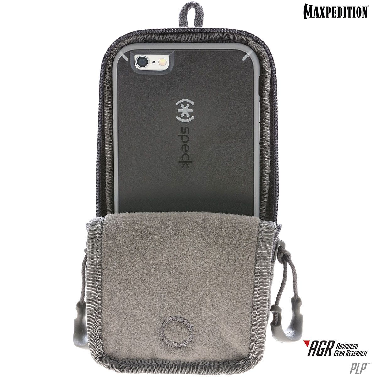 Maxpedition PLPGRY Advanced Gear Research PLP Gray Pouch Fits iPhone 6 Plus 