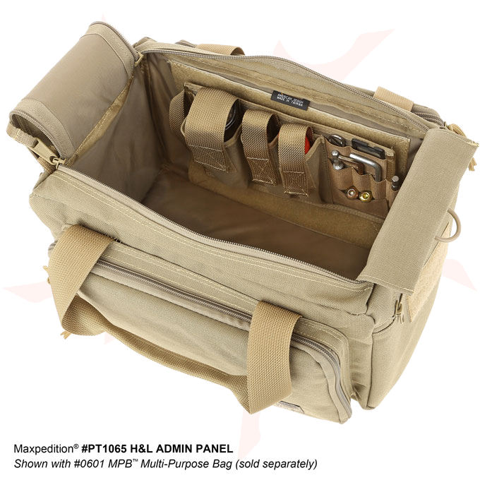 Maxpedition PT1065B Hook&Loop Admin Panel, Black KnifeCenter