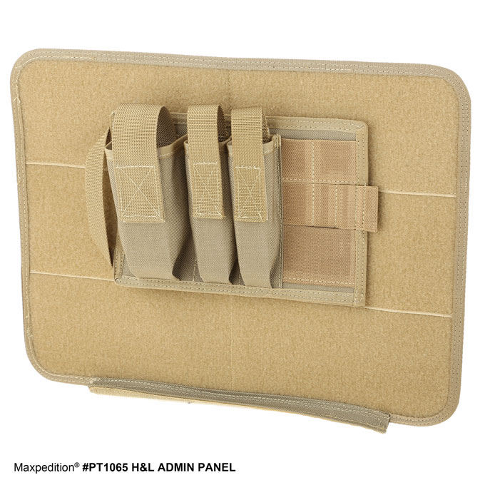 Maxpedition PT1065B Hook&Loop Admin Panel, Black KnifeCenter