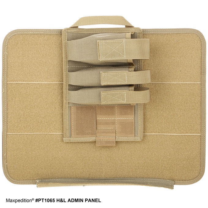 Maxpedition PT1065B Hook&Loop Admin Panel, Black KnifeCenter
