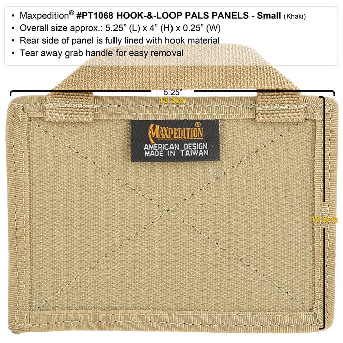 Maxpedition Entity Hook & Loop Panel Low Profile NTTPNFGRY