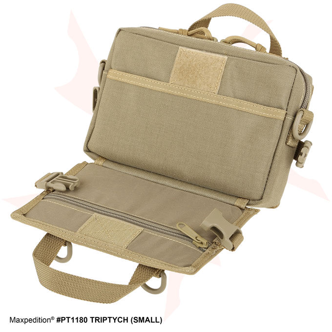Maxpedition PT1180K TRIPTYCH Organizer, Small, Khaki - KnifeCenter
