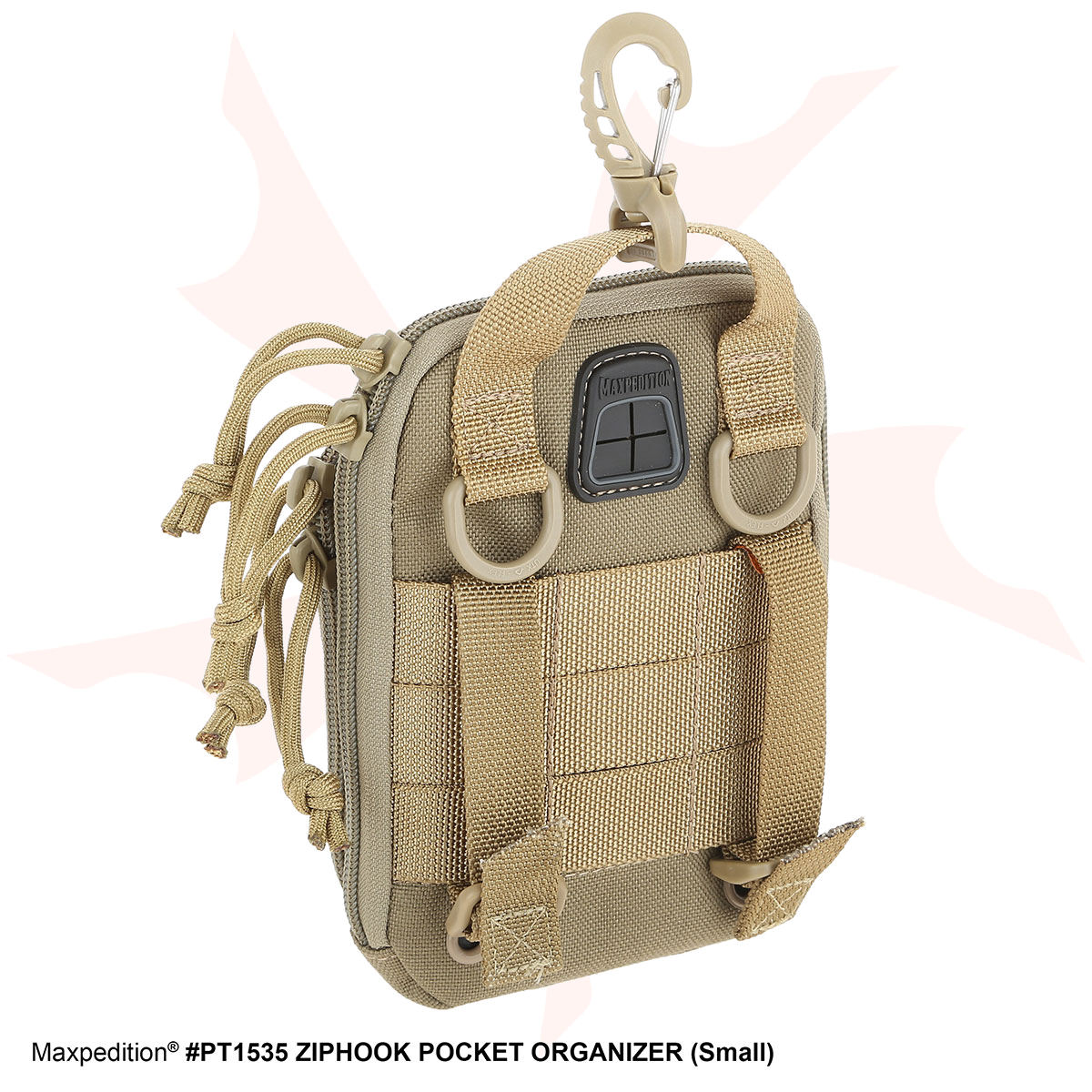 Maxpedition PT1535B Ziphook Pocket Organizer, Small, Black
