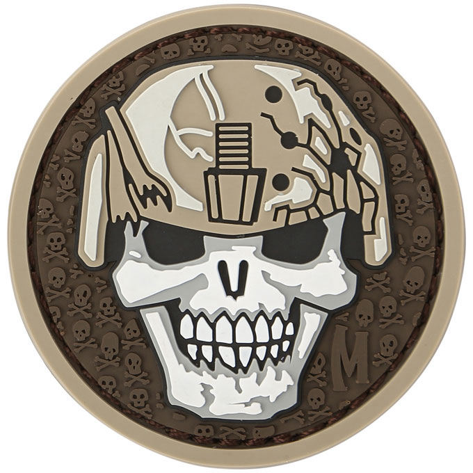 小物 Skull Patch FUNNY FARM UNDERCOVER AFFA Maxpedition SLDKA PVC Soldier Skull Patch, Arid - KnifeCenter